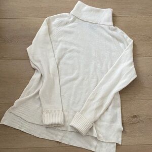 JCREW White Turtleneck Sweater